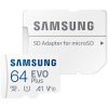 SAMSUNG EVO Plus 2024 MicroSDXC 64GB + SD Adaptér / CL10 UHS-I U1 / A1 / V10 MB-MC64SA/EU