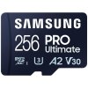 SAMSUNG PRO Ultimate MicroSDXC 256GB + SD Adaptér / CL10 UHS-I U3 / A2 / V30 MB-MY256SA/WW