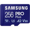 SAMSUNG PRO Plus MicroSDXC 256GB + SD Adaptér / CL10 UHS-I U3 / A2 / V30 MB-MD256SA/EU