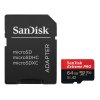 SanDisk Extreme PRO microSDXC 64GB / A2 C10 V30 UHS-I U3 / 200MB/s & 90MB/s / SD Adaptér + 2 years RescuePRO SDSQXCU-064G-GN6MA