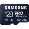 SAMSUNG PRO Ultimate MicroSDXC 128GB + USB Adaptér / CL10 UHS-I U3 / A2 / V30 MB-MY128SB/WW