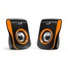 GENIUS repro SP-Q180 Orange/ 2.0/ 6W/ USB napájení/ 3,5" jack/ černooranžové 31730026402