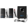 NEDIS herní reproduktory/ 2.1/ výkon 33 W/ 3,5 mm jack/ USB/ ABS/ dřevo/ černé GSPR10021BK