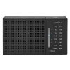 NEDIS přenosné rádio/ AM/ FM/ napájení z baterie/ analogové/ 1.5 W/ výstup pro sluchátka/ černé RDFM1200BK