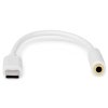 NEDIS USB 2.0 adaptér/ USB-C zástrčka - 3,5 mm zásuvka/ kulatý/ bílý/ blistr/ 10 cm CCGB65950WT01