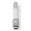 NEDIS PROFIGOLD USB-C/USB 2.0 adaptér/ USB-C zástrčka - 3,5 jack mm zásuvka/ nylon/ stříbrný/ BOX/ 8cm CCTB65950AL008