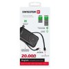 Swissten power bank 20000 mah pd 20w s integrovanými kabely  usb-c a lightning (kompatibilní s magsafe) 22013934