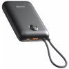Swissten Power bank VOLTBOX 35W 20000 mAh s integrovanými kabely - USB-C, A, Lightning / černá 22013937