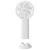 NEDIS ruční ventilátor/ průměr 6 cm/ výkon 0,9 W/ 2 rychlosti/ plast/ bílý FNHH1WT