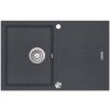 CONCEPT Granitový dřez s odkapem DG10C45dg Cubis TMAVĚ ŠEDÝ