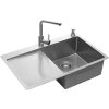 CONCEPT Nerezový dřez s odkapem NANO coat pravý DNN1045ssr