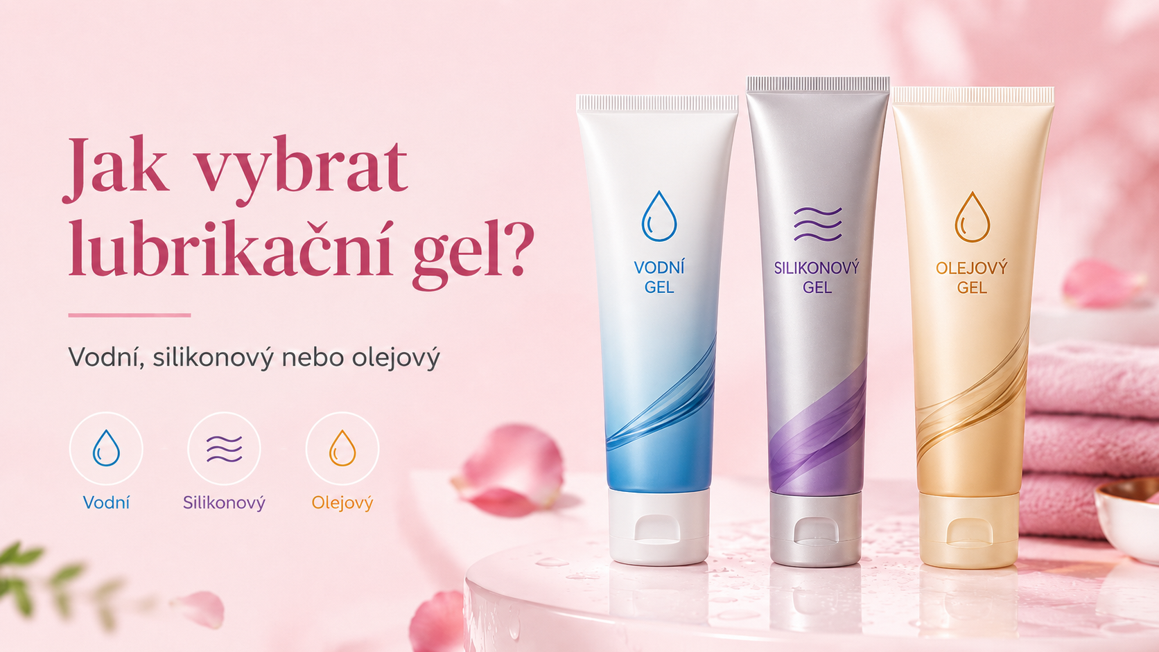 Jak vybrat lubrikační gel: vodní, silikonový nebo olejový?