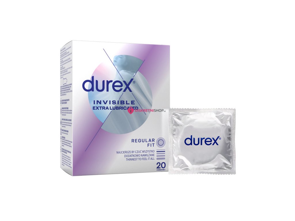 Durex Invisible Extra Lubricated 20ks 2