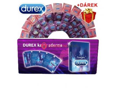 Něžný Durex balíček 42ks + karty Durex zdarma