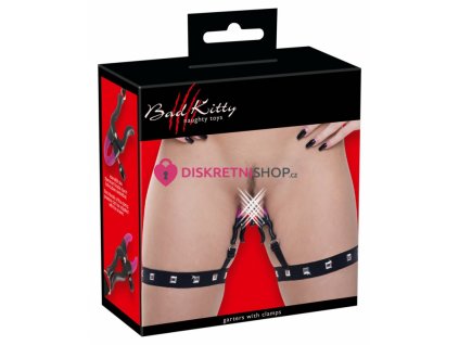Bad Kitty Garters with clamps 1ks