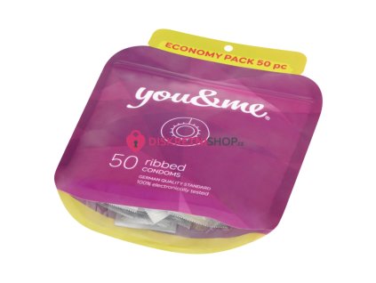 You&Me ribbed condoms 50ks