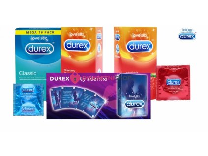 Durex základní balíček 40ks + karty Durex zdarma