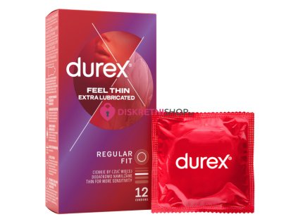 Durex Feel Thin Extra Lubricated 12ks 2