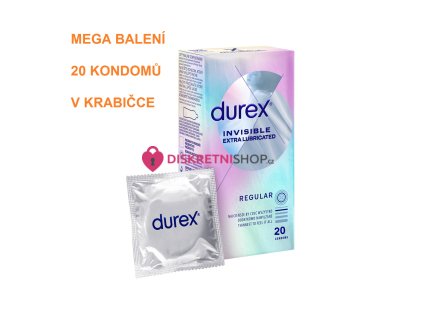 Durex Invisible Extra Lubricated 20ks