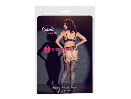 Cottelli Legwear Punčochové kalhotky s podvazky