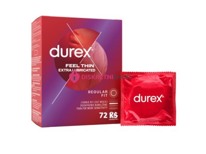 Durex Feel Thin Extra Lubricated 72 ks