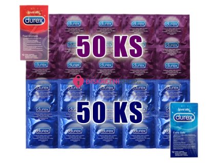 Durex mix Elite/Extra Safe 100ks