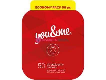 You&Me strawberry condoms 50ks