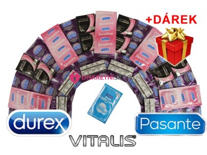 Luxusní Letní Durex Feel Intimate balíček 52ks