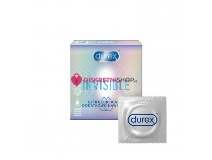 Durex Invisible Extra Lubricated 3ks 1