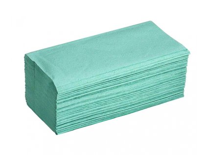 Z-Z ručník papírový skládaný 1-vrstvý zelený (250 ks)