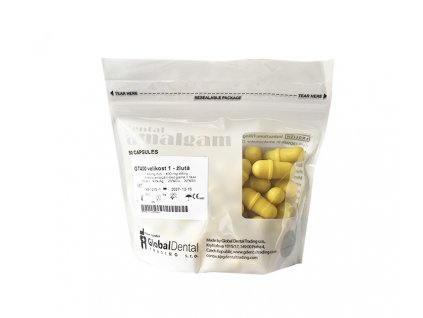 DOPRODEJ amalgámové kapsle GT 400 vel. 1 - žluté (50 ks)