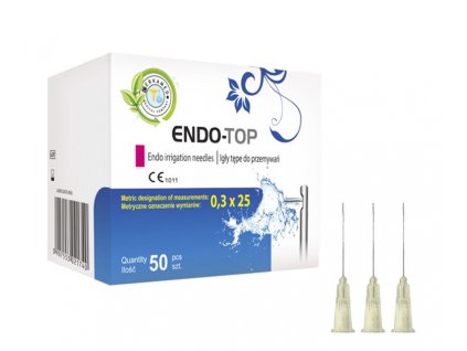 Endo-Top výplachové jehly s bočním otvorem 0,3 x 25 mm (100 ks)