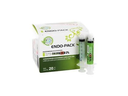 Endo-Pack Chloraxid 2%  20 ks prázdných stříkaček 5ml