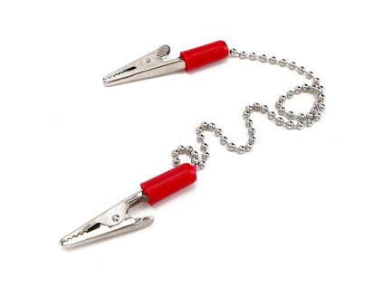 Držák ( řetízek ) na roušky kovový 29cm