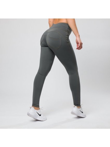 Legíny Push up Grey pants Yastraby