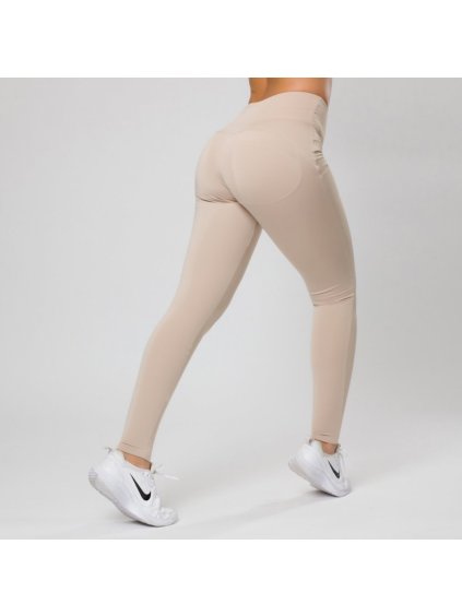 Legíny double push up béžové