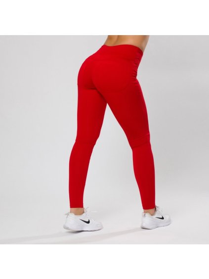 Legíny double push up červené