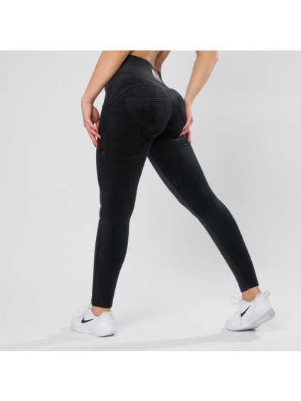 Legíny Push up Black Velur Yastraby