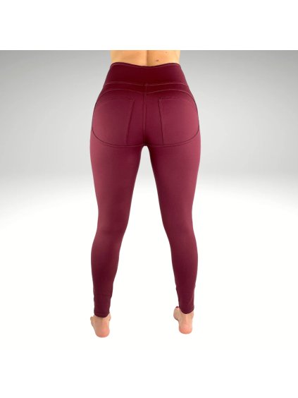 Legíny double push up bordové COMFY