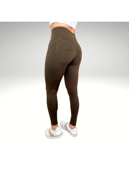 Legíny Push up Army Green pants Yastraby