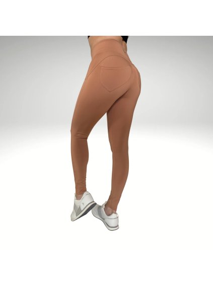 Legíny Push up Camel pants Yastraby