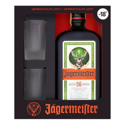 JAGERMEISTER 35% 0,7 l + 2x sklo