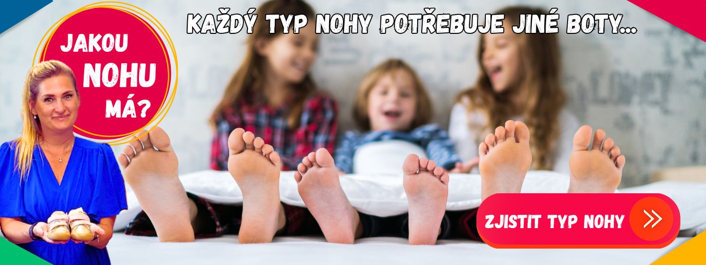Atlas dětských nohou Dítě v botě