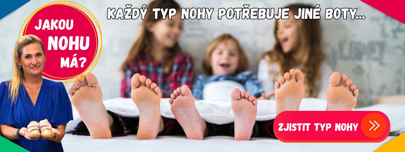 Atlas dětských nohou Dítě v botě