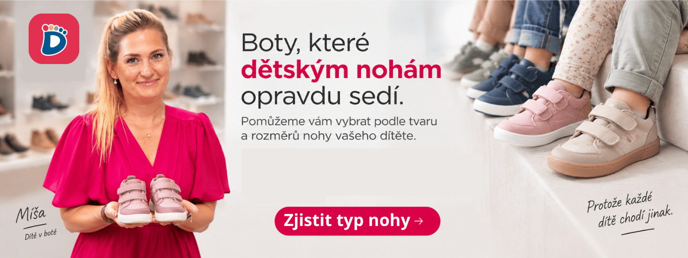 Atlas dětských nohou Dítě v botě