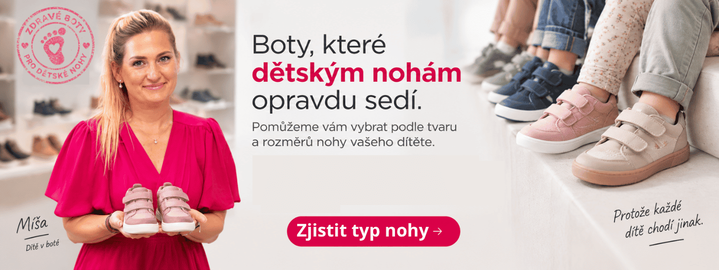 Atlas dětských nohou Dítě v botě