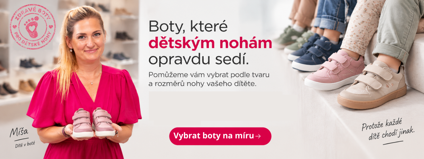 Atlas dětských nohou Dítě v botě