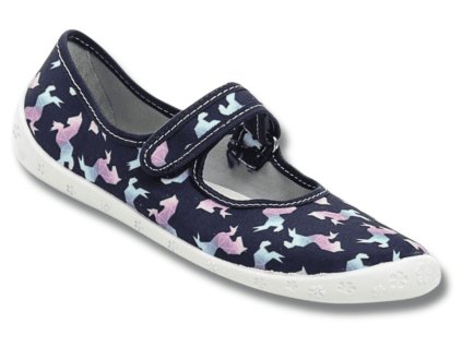 RAWEKS Dorotka D34 dívčí bačkory balerínky, Jednorožec