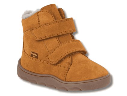 FRODDO Furry Zeru Tex barefoot zimní chlapecké boty s membránou, Cognac G2110149