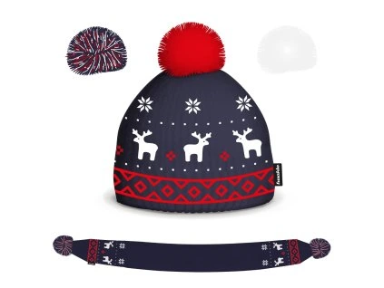 FUSAKLE Dětský set Čepice + Šála, Zima, Dárková tuba